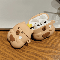 Thumbnail for Kawaii Capybara Duck Silicone AirPods Earphone Case - ArtGalleryZen