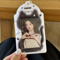 Thumbnail for Kawaii Cat Paw Photocard Holder Keychain - Cute Kpop Card Display Bag - ArtGalleryZen