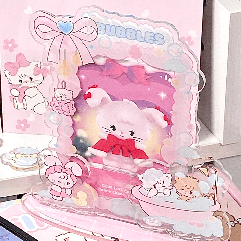 Kawaii Mikko Kpop Acrylic Photocard Holder - ArtGalleryZen