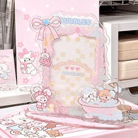 Thumbnail for Kawaii Mikko Kpop Acrylic Photocard Holder - ArtGalleryZen