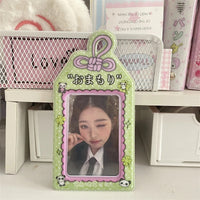 Thumbnail for Kawaii Pastel Animal Keychain Photocard Holder - Cute Card Display - ArtGalleryZen