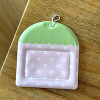 Thumbnail for Kawaii Pastel Cartoon Photocard Holder Keychain - Cute Style - ArtGalleryZen