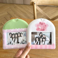 Thumbnail for Kawaii Pastel Cartoon Photocard Holder Keychain - Cute Style - ArtGalleryZen