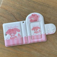 Thumbnail for Kawaii Pastel Pink Bunny Seal 3 Inch Mini Photocard Album Holder - ArtGalleryZen
