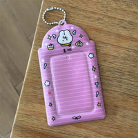Thumbnail for Kawaii Photocard Holder Keychain - Cute Angel Wing Card Display Bag - ArtGalleryZen