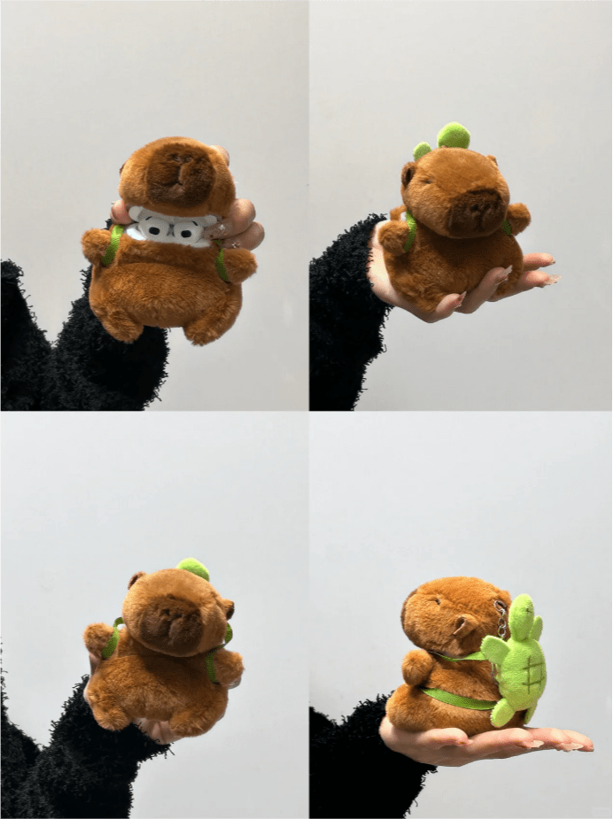 Kawaii Plush Capybara AirPods Earphone Case - ArtGalleryZen