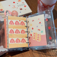 Thumbnail for Kawaii Strawberry Cake A7 M5 PVC Binder Cover - ArtGalleryZen