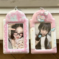 Thumbnail for Kawaii Strawberry Cake Photocard Holder Keychain - PVC Card Organizer - ArtGalleryZen