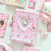 Thumbnail for Kawaii Strawberry Melody Hollow Heart A7 Binder Cover - ArtGalleryZen