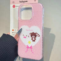 Thumbnail for Kawaii Sugarbunnies Heart iPhone Case - ArtGalleryZen