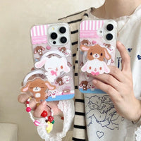 Thumbnail for Kawaii Sugarbunnies Magnetic Stand iPhone Case - ArtGalleryZen