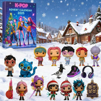 Thumbnail for Kpop Demon Hunters Advent Countdown Calendar With 24pcs 3D Keychain Doll - ArtGalleryZen