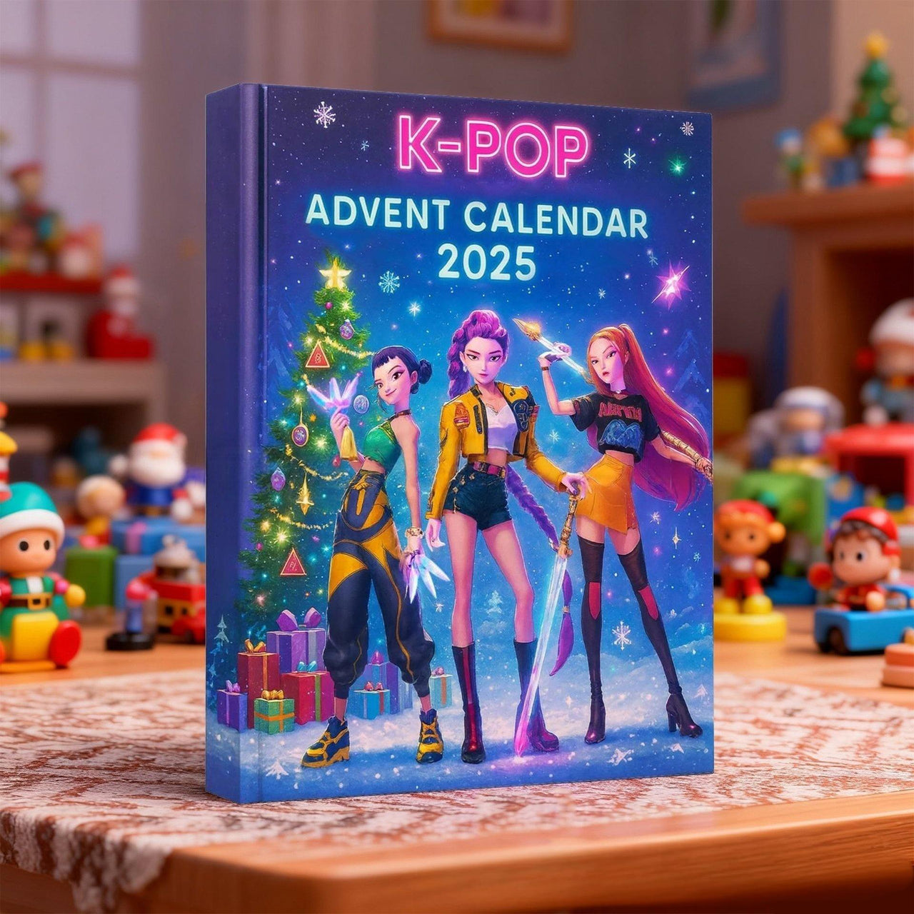 Kpop Demon Hunters Advent Countdown Calendar With 24pcs 3D Keychain Doll - ArtGalleryZen