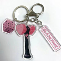 Thumbnail for Kpop Idol Group Mini Lightstick Acrylic Keychain - ArtGalleryZen