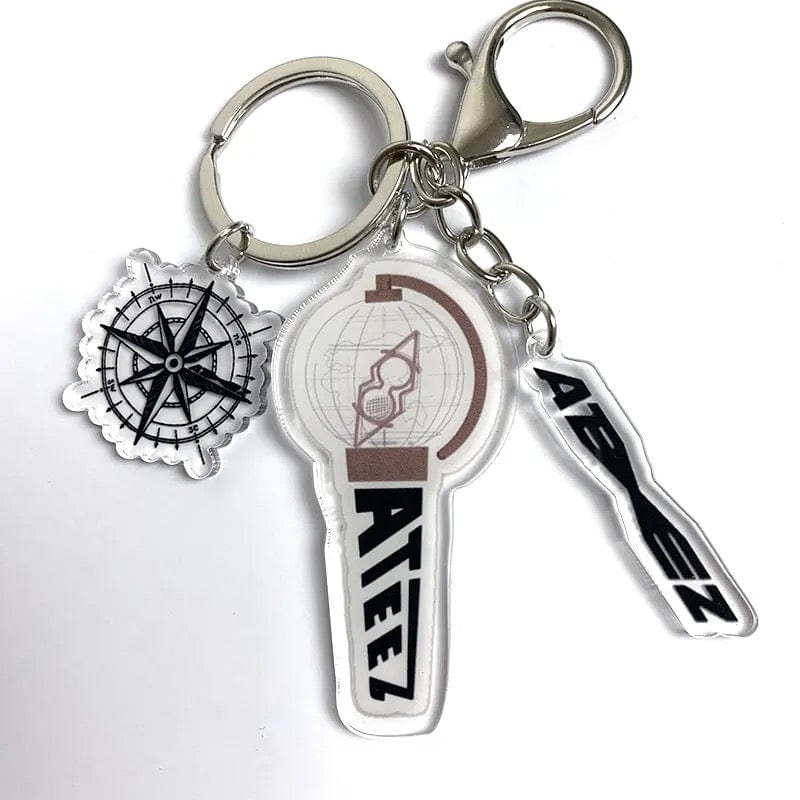 Kpop Idol Group Mini Lightstick Acrylic Keychain - ArtGalleryZen