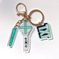 Thumbnail for Kpop Idol Group Mini Lightstick Acrylic Keychain - ArtGalleryZen