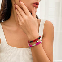 Thumbnail for Magnetic Star Heart Charm Agate Matching Bracelet Set - ArtGalleryZen