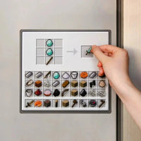 Thumbnail for Minecraft Crafting Recipe Fridge Magnets Set - ArtGalleryZen