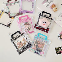 Thumbnail for Mini Handbag Photocard Holder Keychain - Chic PVC Card Display Bag - ArtGalleryZen