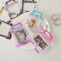 Thumbnail for Mini Handbag Photocard Holder Keychain - Chic PVC Card Display Bag - ArtGalleryZen