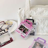 Thumbnail for Mini Handbag Photocard Holder Keychain - Chic PVC Card Display Bag - ArtGalleryZen