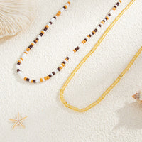 Thumbnail for Minimalist 2pc Seed Beaded Belly Chain Set - ArtGalleryZen