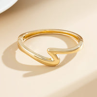 Thumbnail for Minimalist Chic Lightning Pattern Bangle Bracelet - ArtGalleryZen