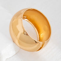 Thumbnail for Minimalist Cut Surface Wide Cuff Bangle Bracelet - ArtGalleryZen