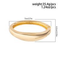 Thumbnail for Minimalist Geometric Glossy Bangle Bracelet - ArtGalleryZen