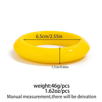 Thumbnail for Minimalist Glossy Resin Bangle Bracelet - ArtGalleryZen