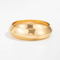 Thumbnail for Minimalist Gold Silver Plated Glossy Arm Cuff - ArtGalleryZen