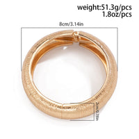 Thumbnail for Minimalist Gold Silver Plated Textured Bangle Bracelet - ArtGalleryZen