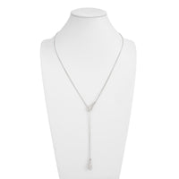 Thumbnail for Minimalist Gold Silver Plated Waterdrop Charm Y Necklace - ArtGalleryZen