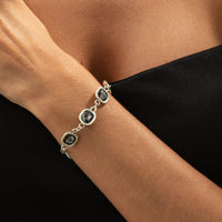 Thumbnail for Minimalist Square Rhinestone Choker Necklace Bracelet - ArtGalleryZen