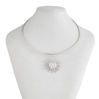 Thumbnail for Minimalist Sun Face Pendant Collar Necklace - ArtGalleryZen