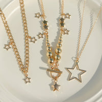 Thumbnail for Noble Layered Tassel Starry Pendant Necklace Set - ArtGalleryZen