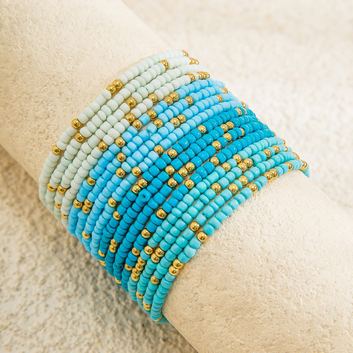 Ocean Style Layered Seed Beaded Waist Chain Set - ArtGalleryZen