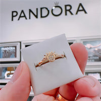 Thumbnail for Pandora CZ Inlaid Sun And Moon Stackable Ring - ArtGalleryZen