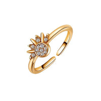 Thumbnail for Pandora CZ Inlaid Sun And Moon Stackable Ring - ArtGalleryZen