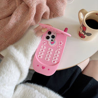 Thumbnail for Pink Heart Star Mirror Flip iPhone Case - ArtGalleryZen
