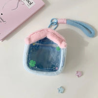 Thumbnail for Plush House Clear Display Keychain Bag Kawaii Doll Holder Pouch - ArtGalleryZen