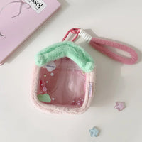 Thumbnail for Plush House Clear Display Keychain Bag Kawaii Doll Holder Pouch - ArtGalleryZen