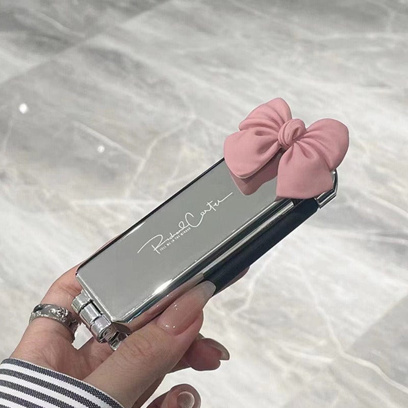Portable Folding Cushion with Mirror Mini Massager Integrated Comb - ArtGalleryZen