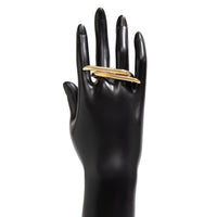 Thumbnail for Punk Exaggerated Long Bar Double Finger Ring - ArtGalleryZen