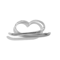 Thumbnail for Punk Exaggerated Long Bar Double Finger Ring - ArtGalleryZen