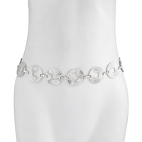 Thumbnail for Punk Style Pleated Round Disk Waist Chain - ArtGalleryZen