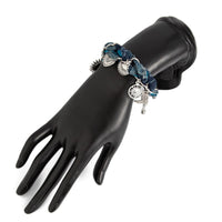 Thumbnail for Punk Style Sun Heart Boot Charm Denim Bracelet - ArtGalleryZen