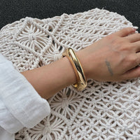 Thumbnail for Red Chunky Square Bangle Bracelet Set - ArtGalleryZen