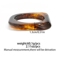 Thumbnail for Retro Chunky Gradient Amber Bangle Bracelet Set - ArtGalleryZen