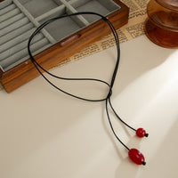 Thumbnail for Retro Clear Resin Pendant Long Chain Necklace 45